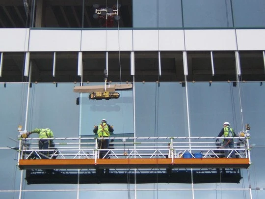 Plataforma de trabajo suspendida con cable de acero Plataforma de góndola elevadora