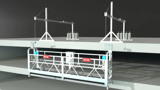 Zlp800 Luwang plataforma suspendida galvanizada de góndola de construcción para mantenimiento de paredes de edificios altos